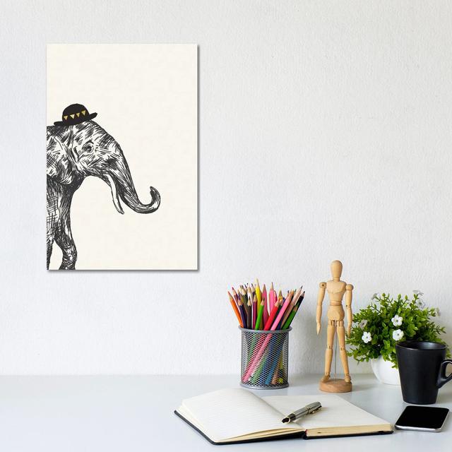 Elephant I by Heather McLaughlin - Gallery-Wrapped Canvas Giclée on Canvas Happy Larry Format: Wrapped Canvas, Size: 30.48cm H x 20.32cm W x 1.905cm D on Productcaster.