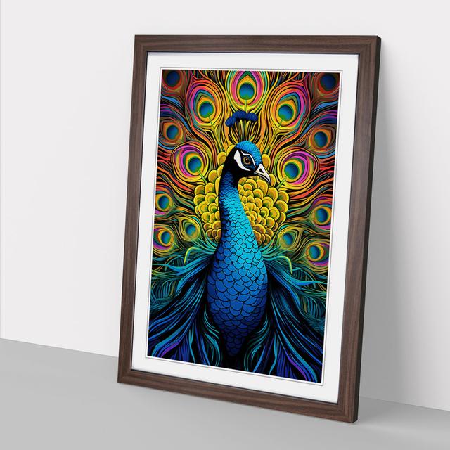 XYZ-FRM-V1223-4998 Single Picture Frame Art Prints on Wood Latitude Vive Format: Walnut Framed, Size: 46cm H x 34cm W x 2cm D on Productcaster.