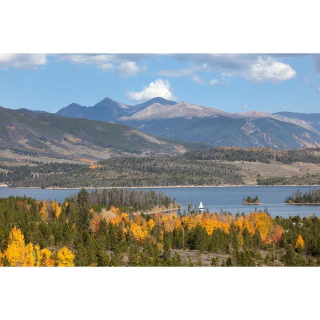 Sailboat On Lake Dillion by Milehightraveler - No Frame Print on Canvas 17 Stories Size: 20cm H x 30cm W on Productcaster.