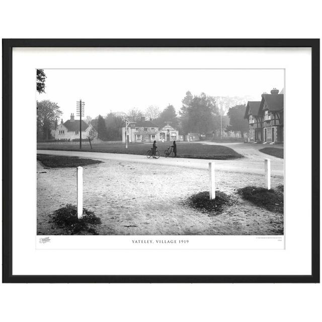 'Yateley, Village 1919' by Francis Frith - Picture Frame Photograph Print on Paper The Francis Frith Collection Size: 40cm H x 50cm W x 2.3cm D on Productcaster.