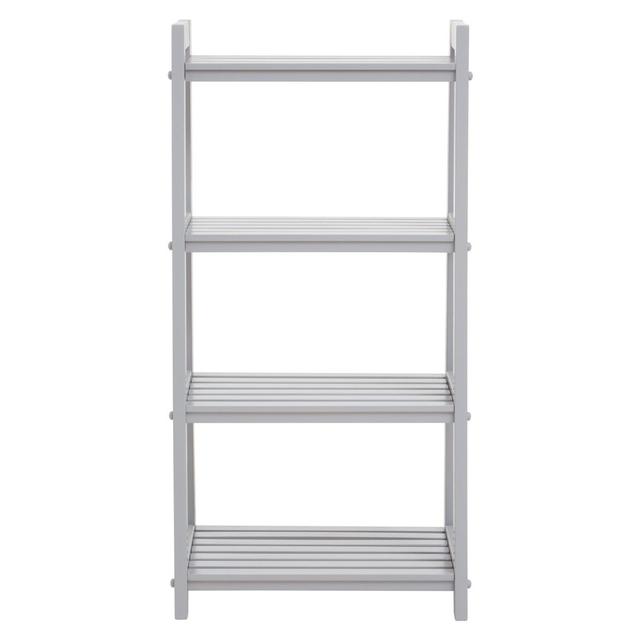 Veasey 30cm W Solid Wood Shelving Unit Ophelia & Co. Finish: Grey on Productcaster.