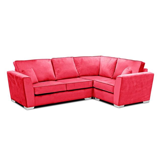 Quade Reversible Modular Corner Sofa Fairmont Park Upholstery Colour: Fuchsia, Orientation: Right Hand Facing on Productcaster.