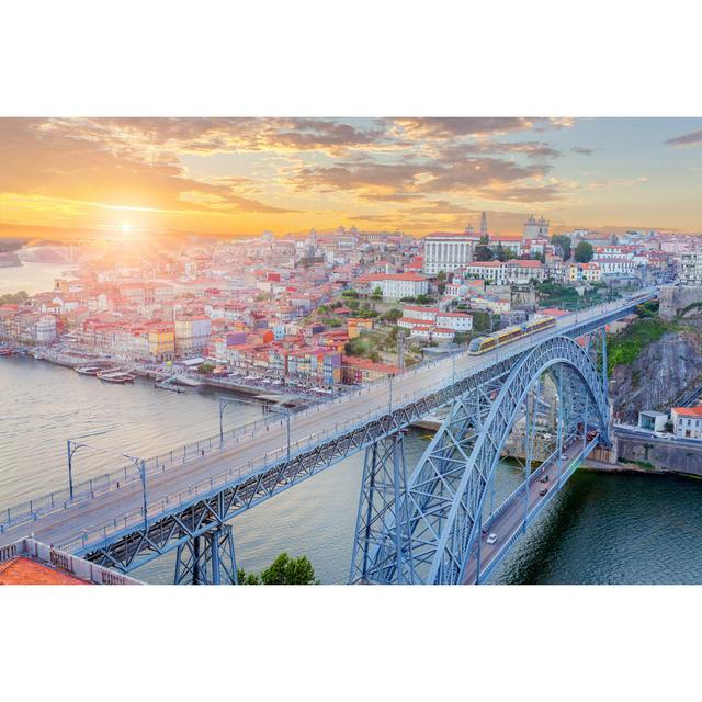 Apollonios Dom Luis Bridge by MaxOzerov - Wrapped Canvas Photograph Latitude Run Size: 30cm H x 46cm W x 3.8cm D on Productcaster.