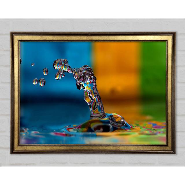 Colourful Water Splash - Print Brayden Studio Size: 21cm H x 29.7cm W x 1.5cm D on Productcaster.