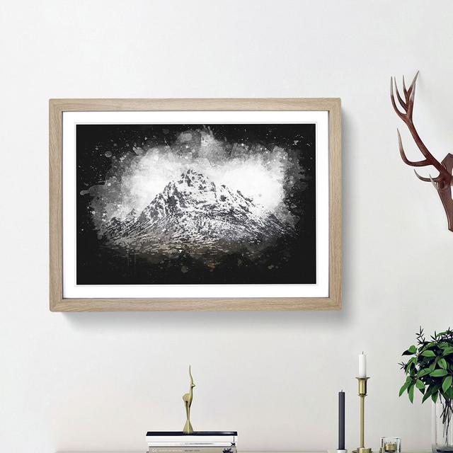 Mountain in Scotland - Picture Frame Graphic Art Print East Urban Home Frame Option: Oak Framed, Size: 24cm H x 33cm W x 2cm D on Productcaster.