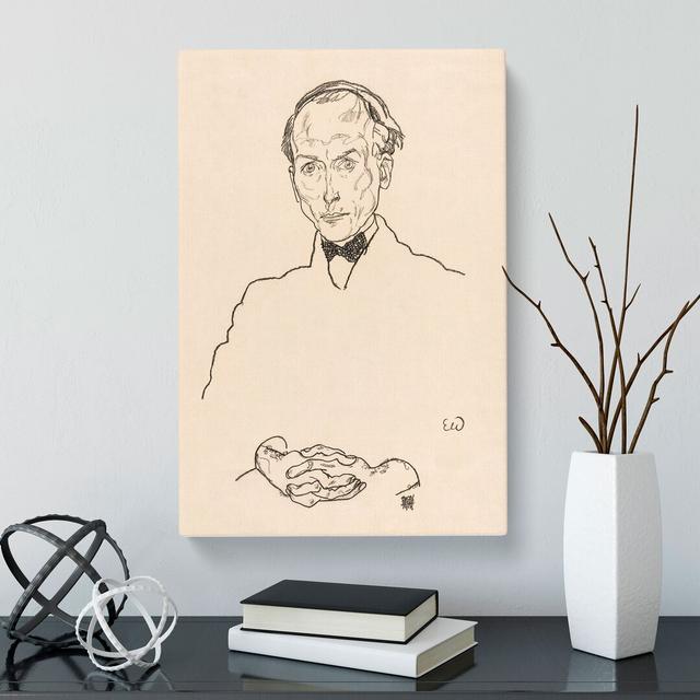 Dr. Ernst Wagner by Egon Schiele - Wrapped Canvas Painting East Urban Home Size: 60cm H x 40cm W x 3cm D on Productcaster.