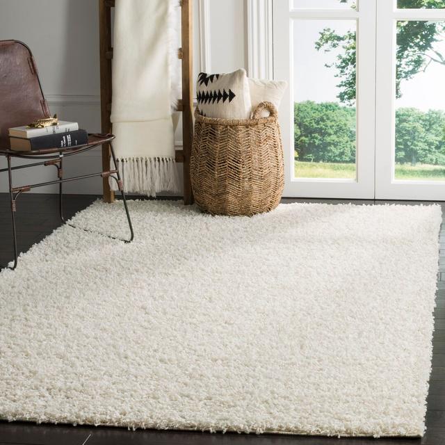 Bethsabee Looped/Hooked White Rug Ebern Designs Rug Size: Rectangle 160 x 230cm on Productcaster.