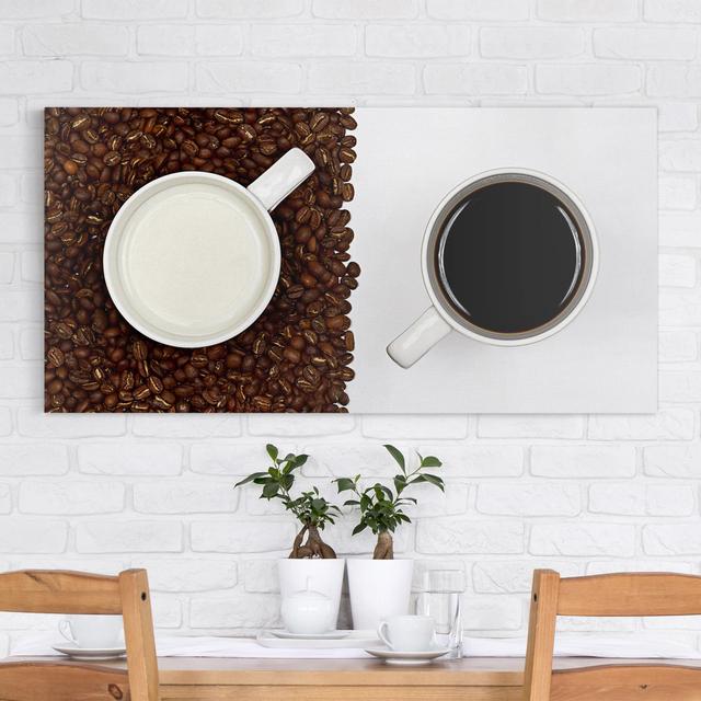 Leinwandbild Kaffee mit Milch East Urban Home Größe: 100 L x 50 B on Productcaster.