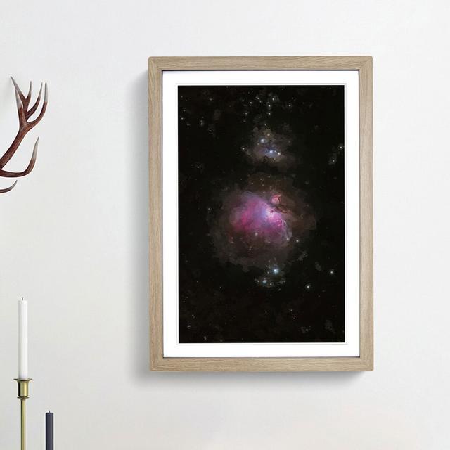 Universe in Abstract Vol.16 - Picture Frame Graphic Art Print East Urban Home Size: 48cm H x 36cm W x 2cm D, Frame Option: Oak Framed on Productcaster.