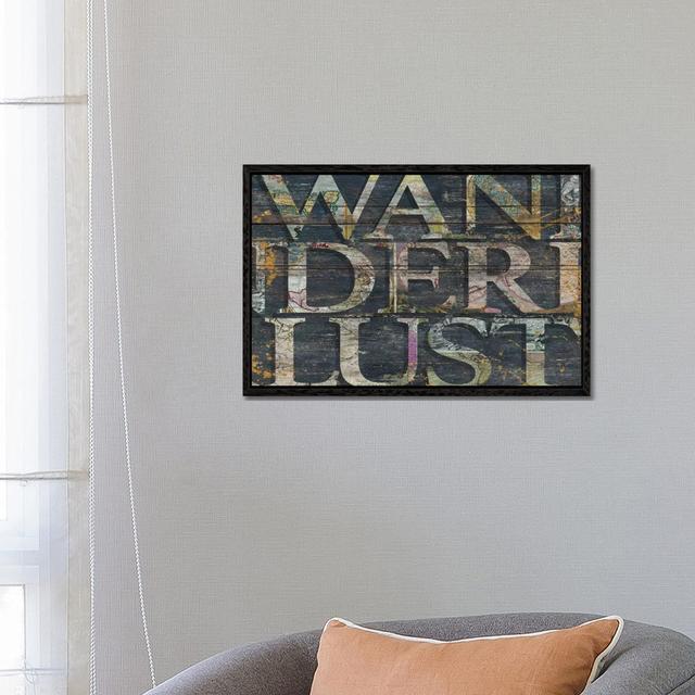 Reclaimed Wanderlust by Diego Tirigall - Gallery-Wrapped Canvas Giclée on Canvas Trent Austin Design Format: Black Framed, Size: 45.72cm H x 66.04cm W on Productcaster.