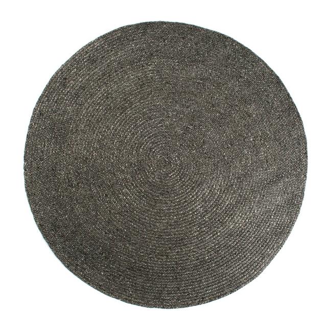 Brathwaite Dark Grey Rug 17 Stories Rug Size: Round 200cm on Productcaster.