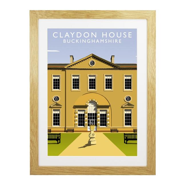 Claydon House by Richard O'Neil - Graphic Art Print on Paper East Urban Home Format: Oak Wood Frame, Size: 43.5 cm H x 33.5 cm W x 2.2 cm D on Productcaster.