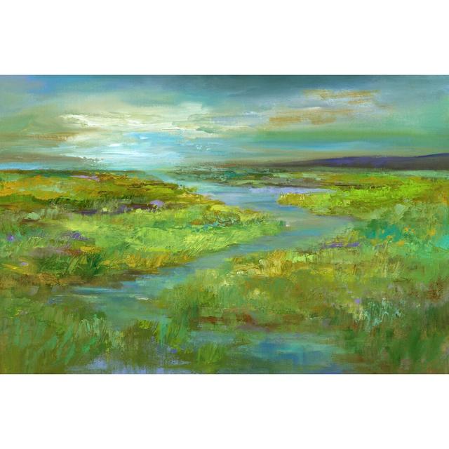 Wetlands In Spring - Wrapped Canvas Painting Rosalind Wheeler Size: 20cm H x 30cm W on Productcaster.