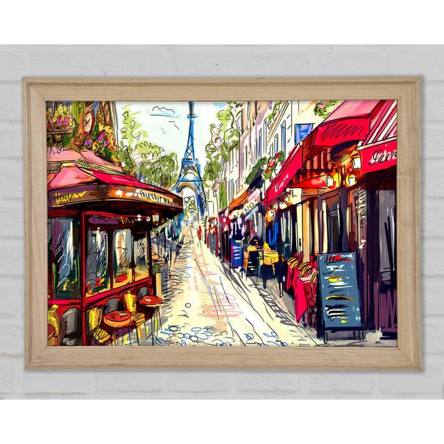 Eiffel Tower Streets 19 - Single Picture Frame Art Prints Rosalind Wheeler Size: 21cm H x 29.7cm W x 1.5cm D on Productcaster.