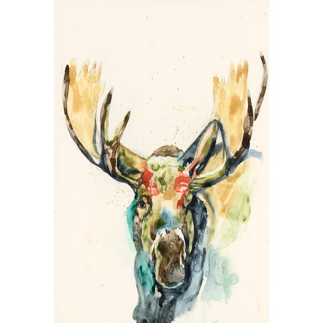 Hi Fi Wildlife I by Jennifer Goldberger - Wrapped Canvas Print Union Rustic Size: 76cm H x 51cm W on Productcaster.