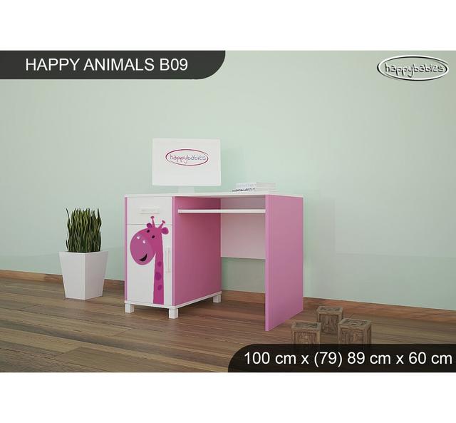 100cm Writing Desk Happy Babies Base Colour: Pink on Productcaster.