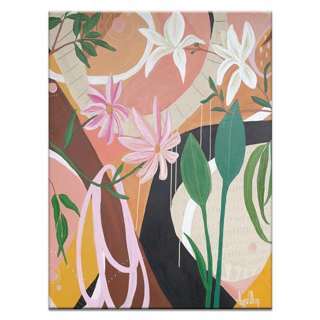 Blooming by Lizzie Alsop - Art Prints Pergo Classics Size: 102" H x 76" W x 1.5" D, Format: Wrapped Canvas on Productcaster.