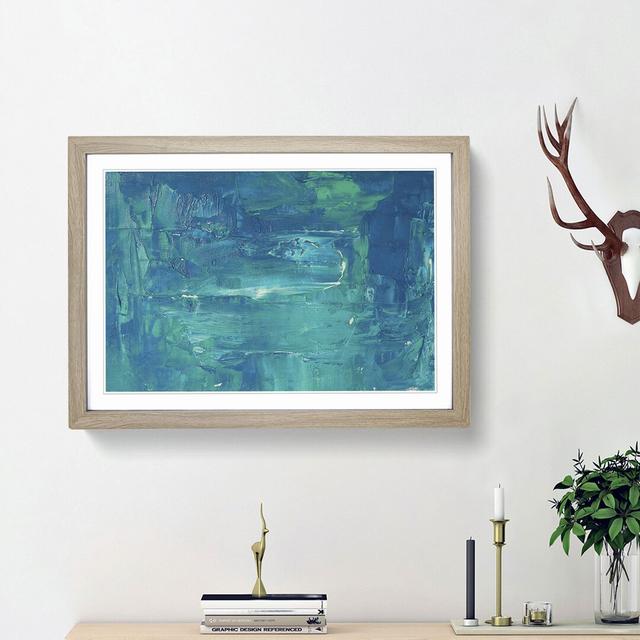 Abstract Art Painting Vol.60 by S.Johnson - Picture Frame Painting Print East Urban Home Frame Option: Oak Framed, Size: 27cm H x 36cm W x 2cm D on Productcaster.