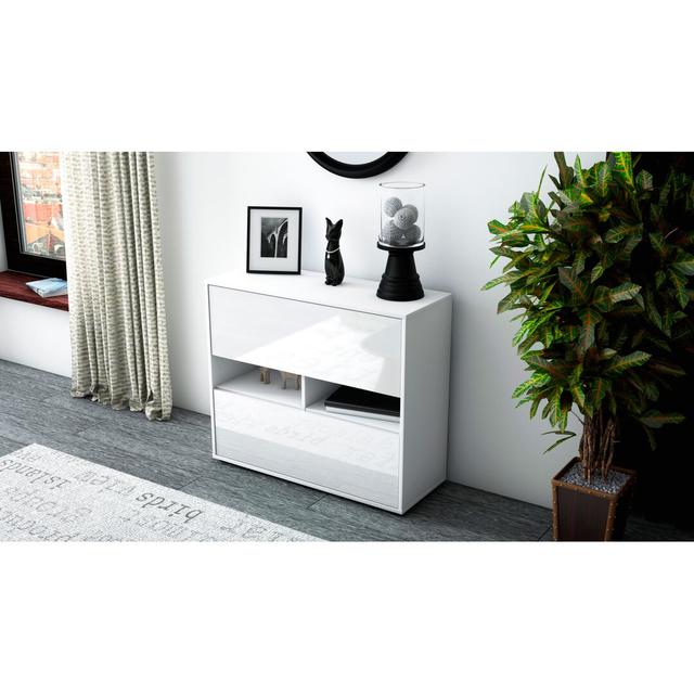 Regent Sideboard Latitude Run Body and front colour: White/High-gloss white on Productcaster.