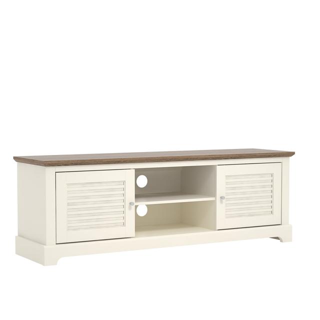 MILAN TV Stand for TVs up to 65" SHF Ranges Colour: Ivory on Productcaster.