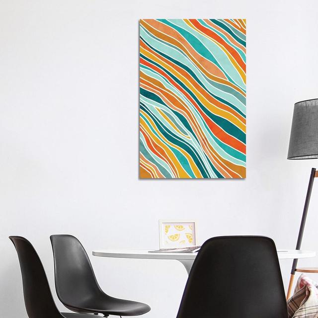 Tulum Abstract - Wrapped Canvas Graphic Art Metro Lane Size: 101.6cm H x 66.04cm W x 3.81cm D on Productcaster.