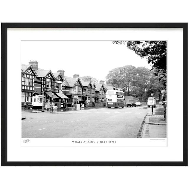 'Whalley, King Street C1955' - Picture Frame Photograph Print on Paper The Francis Frith Collection Size: 28cm H x 36cm W x 2.3cm D on Productcaster.