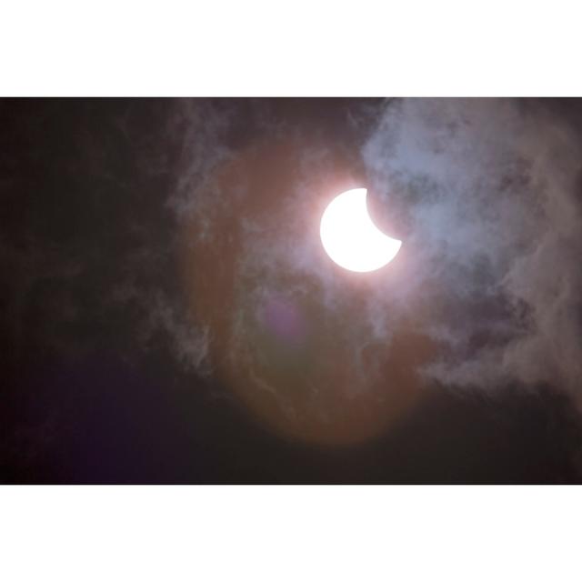 Misty Solar Eclipse by Clark42 - No Frame Art Prints on Canvas 17 Stories Size: 120cm H x 80cm W on Productcaster.