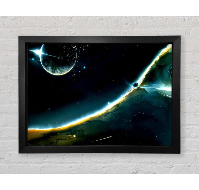 Planet Fun - Single Picture Frame Art Prints Ebern Designs Size: 84.1cm H x 118.9cm W x 3.4cm D on Productcaster.