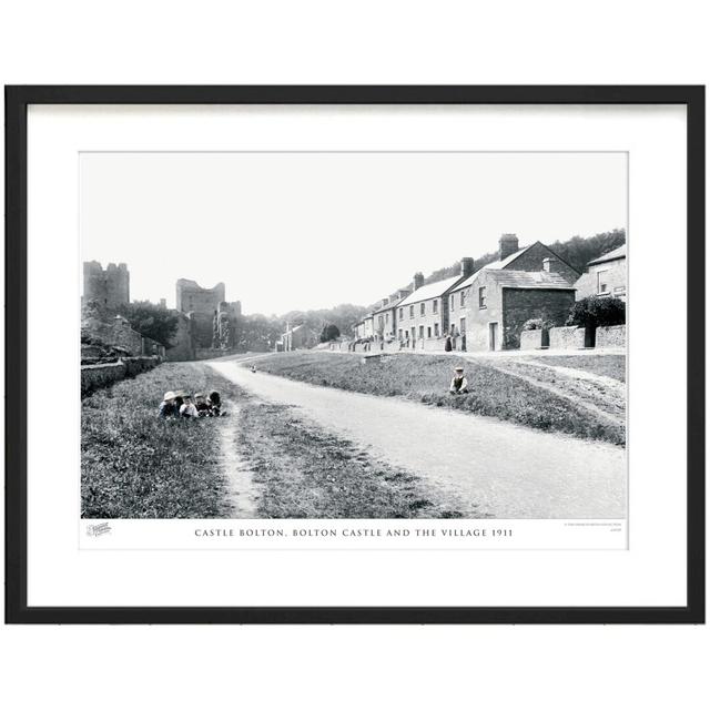 'Castle Bolton, Bolton Castle and the Village 1911' - Picture Frame Photograph Print on Paper The Francis Frith Collection Size: 45cm H x 60cm W x 2.3 on Productcaster.