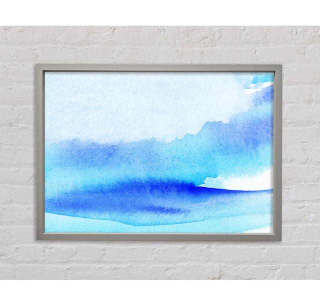 Gentle Ocean Spray - Single Picture Frame Art Prints on Canvas Bright Star Size: 84.1cm H x 118.9cm W x 3.3cm D on Productcaster.