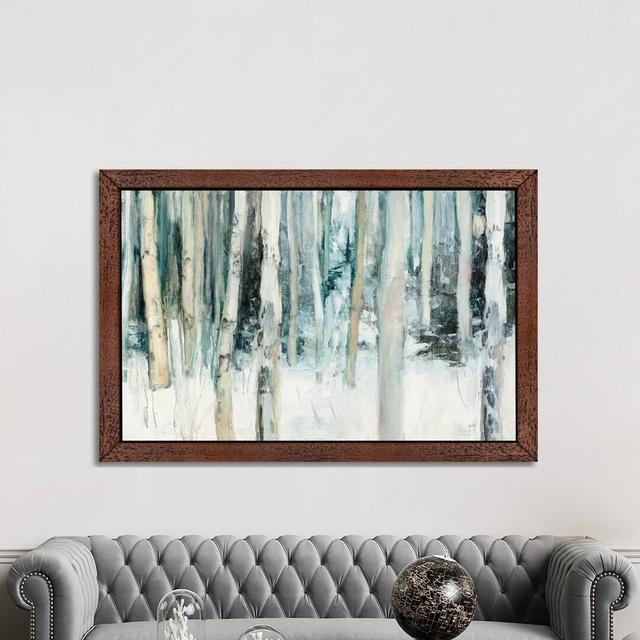 Winter Woods III by Julia Purinton - Print on Canvas East Urban Home Format: Brown Floater Framed, Size: 101.5cm H x 152.5cm W x 3.81cm D on Productcaster.