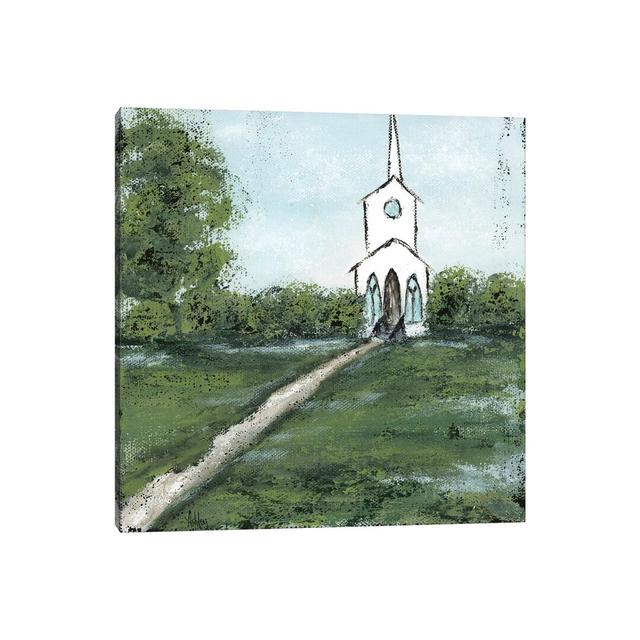 Little Country Church by Ashley Bradley - Print on Canvas Ebern Designs Format: Wrapped Canvas, Size: 66.04cm H x 66.04cm W x 1.91cm D on Productcaster.