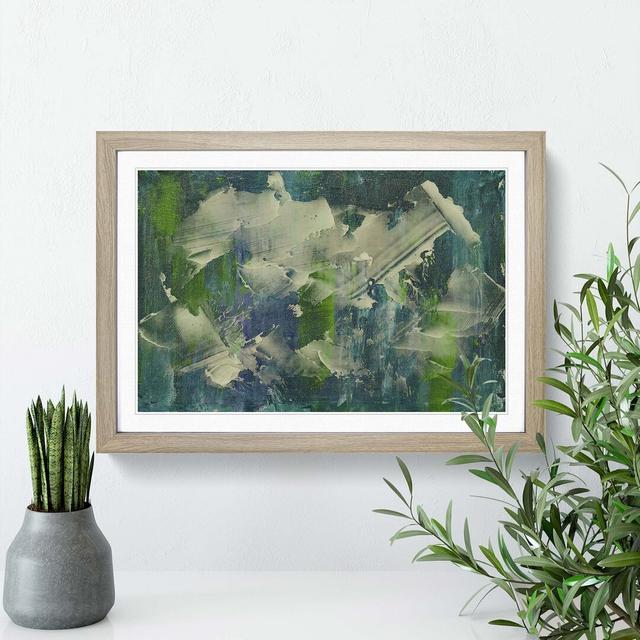 Abstract Art Painting Vol.162 by S.Johnson - Picture Frame Painting Print East Urban Home Frame Option: Oak Framed, Size: 36cm H x 48cm W x 2cm D on Productcaster.