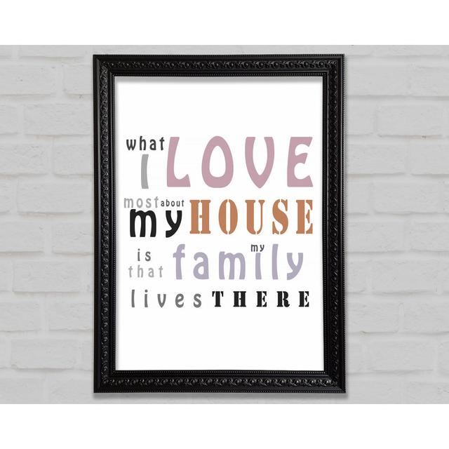 What I Love Mosy About My House - Print Bright Star Size: 118.9cm H x 84.1cm W x 3cm D on Productcaster.