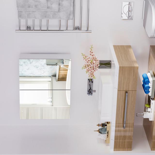 Isaun 80cm x 60cm Surface Mount Mirror Cabinet 17 Stories on Productcaster.