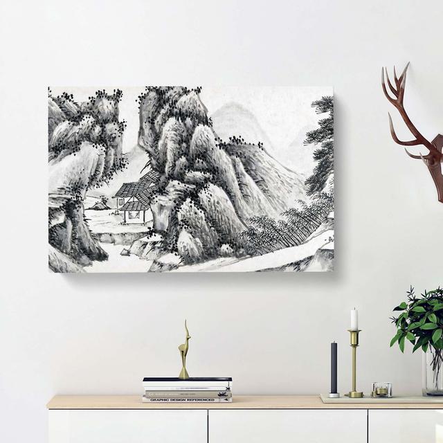 Landscape Vol.9 by Shen Zhou - Wrapped Canvas Painting Print East Urban Home Size: 40cm H x 60cm W x 3cm D on Productcaster.