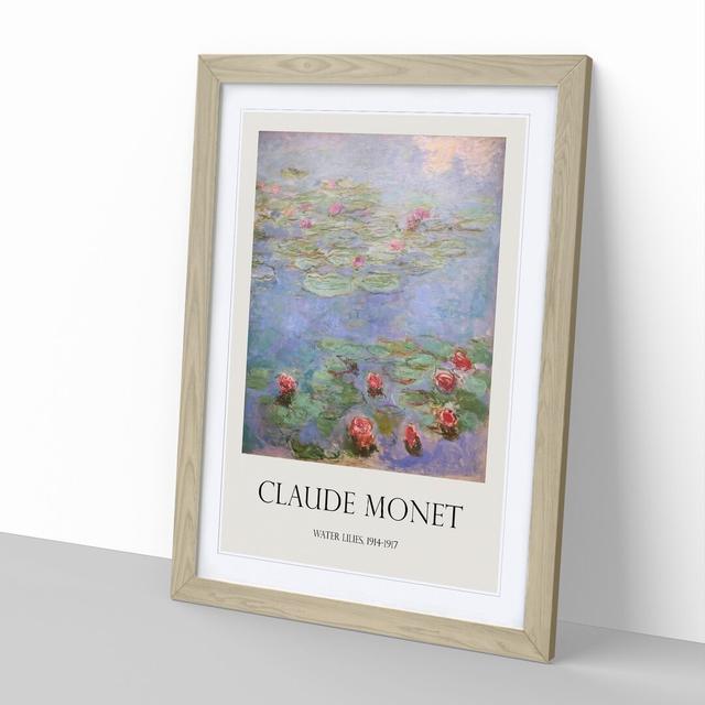 Water Lilies Lily Pond Vol.8 by Claude Monet - Picture Frame Art Prints East Urban Home Frame Option: Oak Framed, Size: 36cm H x 27cm W x 2cm D on Productcaster.