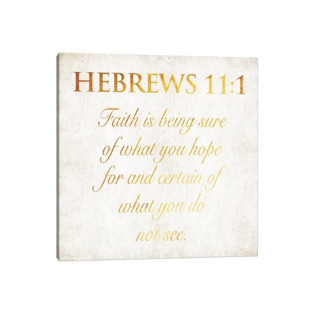 Hebrew by Jace Grey - Wrapped Canvas Typography Maturi Size: 45.72cm H x 45.72cm W x 1.9cm D on Productcaster.