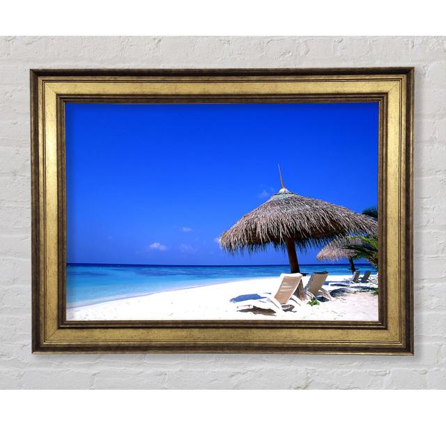 Lovers Sea Shore Beach Framed Print Highland Dunes Size: 84.1cm H x 142.2cm W x 8cm D on Productcaster.