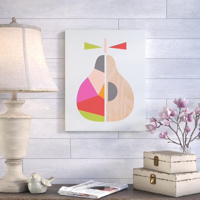 Geometric Pear' by Little Design Haus Graphic Art on Canvas George Oliver on Productcaster.