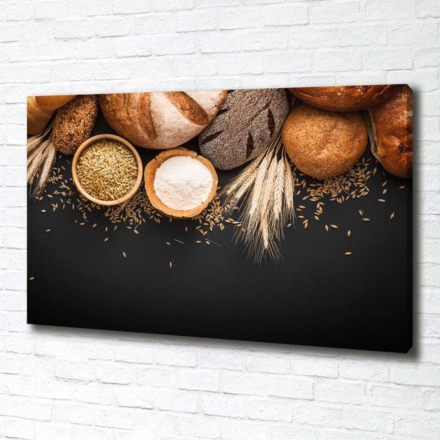 Brot und Weizen - Ungerahmte Kunstdrucke auf Leinwand Brayden Studio on Productcaster.