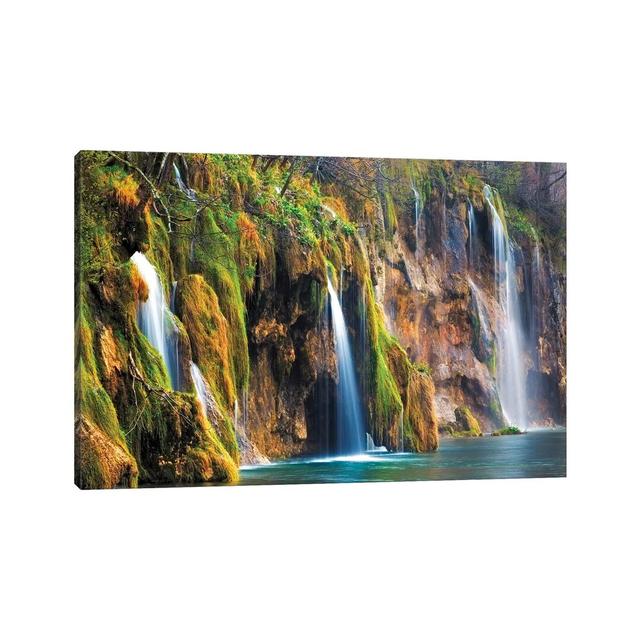 Croatia, Plitvice Lakes National Park. Waterfalls Into Stream. by Jaynes Gallery - Wrapped Canvas Gallery-Wrapped Canvas Giclée Alpen Home Size: 30.48 on Productcaster.