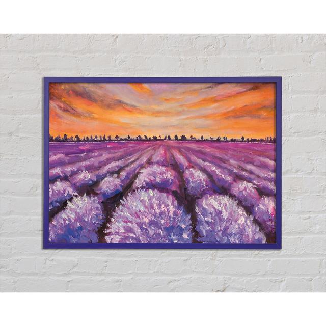 Lavender Fields Supreme - Single Picture Frame Art Prints Fleur De Lis Living Size: 59.7cm H x 84.1cm W x 2cm D on Productcaster.