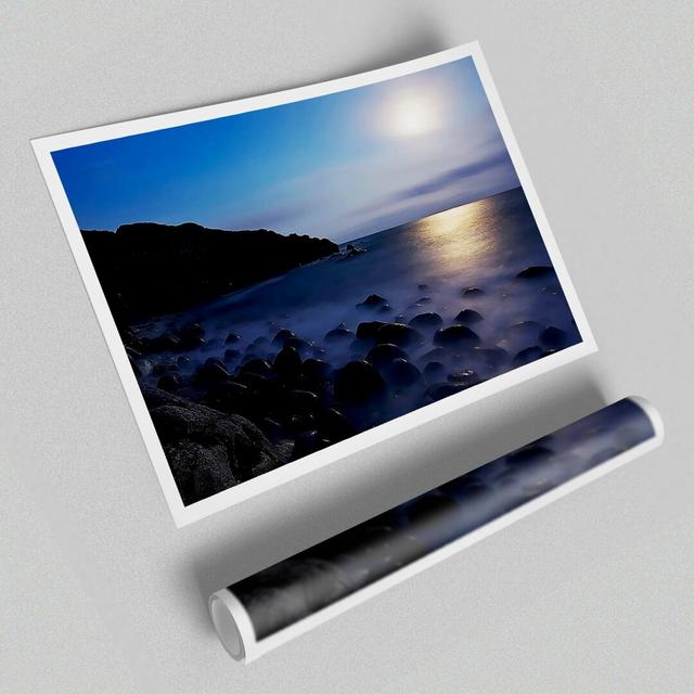 Mist of the Ocean Rocks at Daybreak Seascape - Graphic Art Print on Paper East Urban Home Size: 42cm H x 59.4cm W on Productcaster.