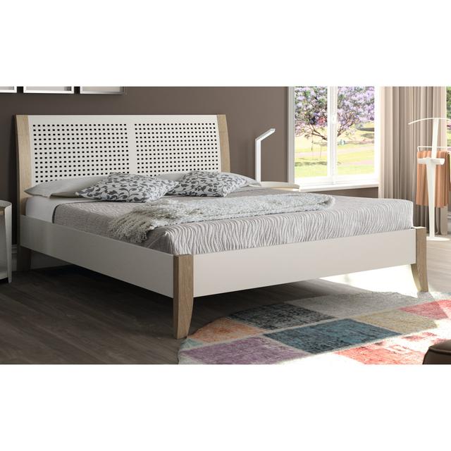 Hamish Bed Frame Corrigan Studio Size: Kingsize (5'), Colour: White on Productcaster.