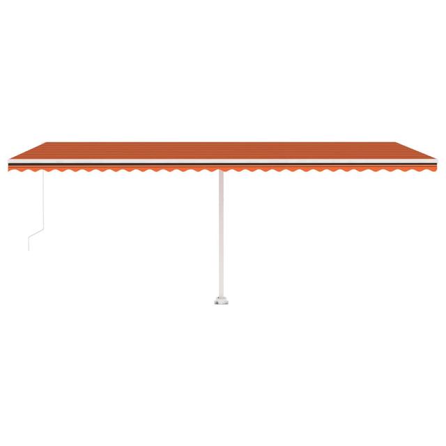 Ausfahrbare Markise Oketo Garten Living Farbe: Orange/Braun, Muster: Gestreift, Größe: 245 cm H x 300 cm B x 235,8 cm T on Productcaster.