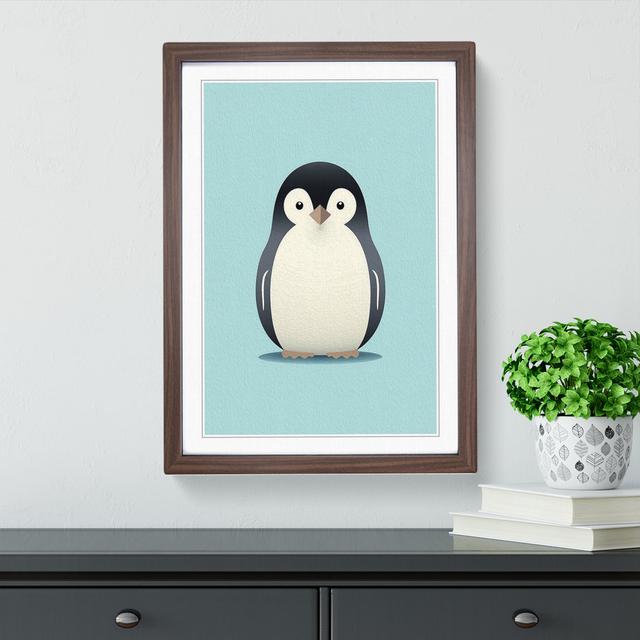 Penguin Minimalism No.3 House of Hampton Size: 46cm H x 34cm W, Format: Walnut Framed on Productcaster.