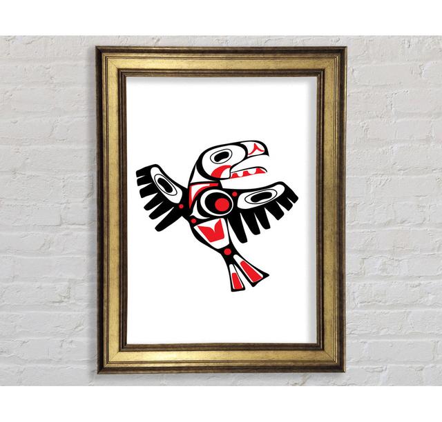 Mayan Bird - Picture Frame Art Prints Bright Star Size: 21cm H x 42cm W x 8cm D on Productcaster.