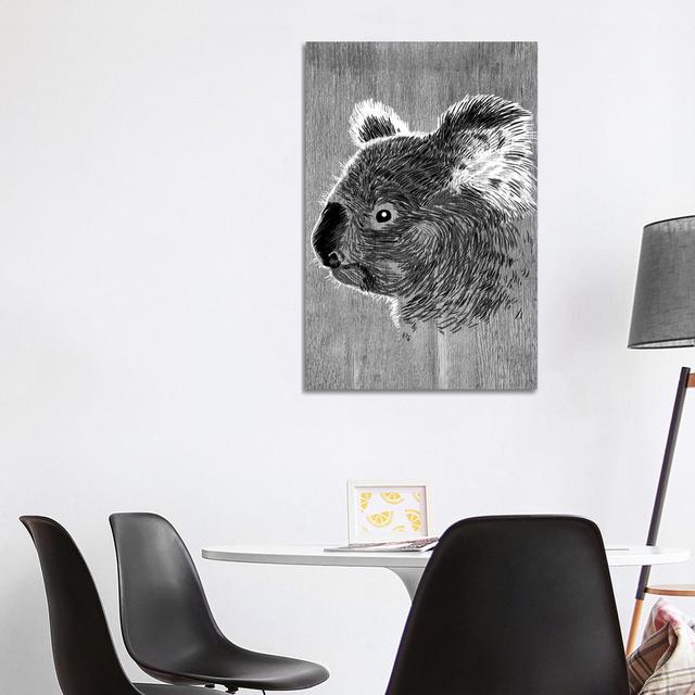 Koala Sketch by Alberto Perez - Wrapped Canvas Painting Union Rustic Size: 101.6cm H x 66.04cm W x 3.81cm D on Productcaster.