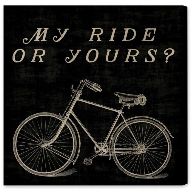 My Ride or Yours - Wrapped Canvas Graphic Art Print East Urban Home Size: 109.22cm H x 109.22cm W x 5.08cm D on Productcaster.